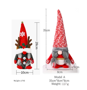 HB-959 statuina rossa svedese Tomte Santa scandinava Mr e Mrs Christmas Gnomes peluche - Product Image 5