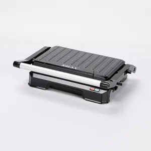 Hot sale electric panini double sided contact grill easy to clean nonstick grill waffle maker
