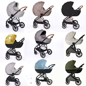 Cochecito de Bebé Plegable de Lujo con Marco de Acero Inoxidable 2 en 1 para Niños de 0 a 3 Años - Product Image 5
