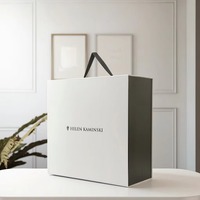 Boîtes cadeaux en carton rigide avec fermeture magnétique, emballage de luxe avec logo personnalisé, poignée en ruban