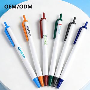 Stylo bille 1,0 mm en plastique de haute qualité, stylo orange avec logo, cadeaux publicitaires personnalisés pour entreprises, promotion de marque, encre noire - Product Image 1