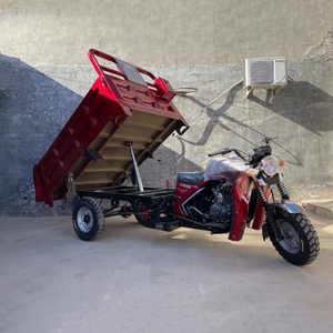 Tricycle motorisé à essence à trois <span class=keywords><strong>roues</strong></span> durable avec benne basculante auto-chargeante pour la ferme - Product Image 1