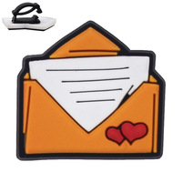 2024 Clips de chaussures en caoutchouc PVC souple, breloques amovibles et boucles de décoration pour lacets, motifs dessin animé personnalisés, lavables, pour baskets FENGXIN