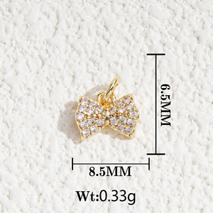 Ensemble de bijoux avec pendentif en cuivre de formes variées et zircone cubique pour la fabrication de colliers - Product Image 4