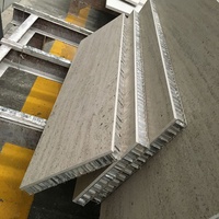 Panneau composite nid d'abeille pierre-aluminium pour la décoration d'ascenseurs, matériaux nid d'abeille personnalisables en pierre et carrelage céramique