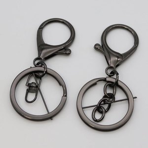Bán buôn 65 mét Kim Loại Xoay Keychain vàng đen DIY Phụ kiện túi vòng móc tôm hùm Claw Clasp Móc chìa khóa - Product Image 4