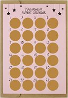 Calendrier de l'Avent Carte à gratter de Noël - Calendrier de l'Avent - Carte à gratter de Noël amusante et surprise