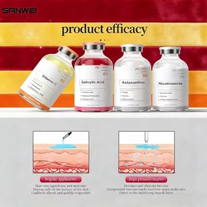 Sérum Visage Hydratant et Éclaircissant Anti-rides à l'Acide Hyaluronique OEM Chine, Ampoule Jet Care Apaisante pour Soins de la Peau - Product Image 3