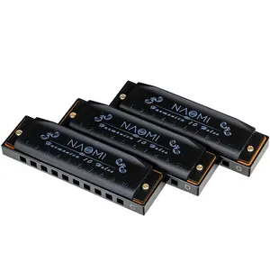 10 agujeros Hoodoo Blues armónica 3 arpas en C D G tono armónica conjunto boca órgano viento de madera instrumento Musical Melódica - Product Image 6