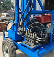 Pompe à boue de forage portable haute résistance 100 m pour machine de forage de puits