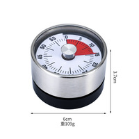 Studenten-Timer-Erinnerung Küchenspezifischer Countdown-Timer Haushalts-Zeitmanager Mechanischer Disk-Alarmschalter