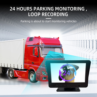 Moniteur AHD Wemaer 7 pouces avec commande vocale, écran pour camion, caméra double avant et arrière pour engins lourds, moniteur de stationnement 24h/24
