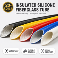 Manchon isolant en fibre de verre silicone avec options de rétrécissement pour la réparation de câbles industriels et la protection des fils