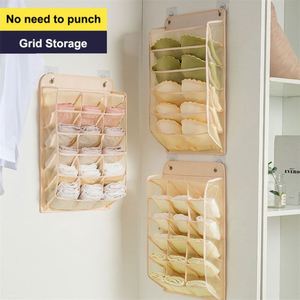 Hanging Clothes Organizers Double Side Underwear Storage Wardrobe <b>Wall</b> <b>Mounted</b> Socks Storage Organizer <b>Shelves</b> Bra Organizer - Product Image 3
