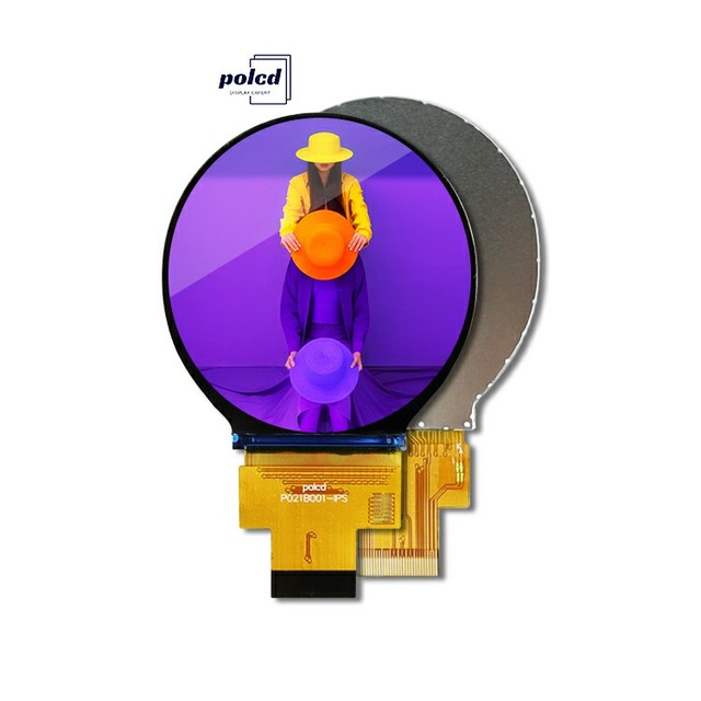 Polcd 2.1" Circular TFT Panel Module 480x480 Mipi Interface Colorful 2.1 Inch Round LCD Display Screen