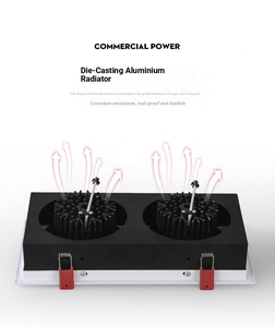 Hiện đại <span class=keywords><strong>LED</strong></span> thông minh vuông lõm tán ánh sáng vật liệu nhôm nhà khách sạn thương mại COB Spotlight CE 12W - Product Image 5