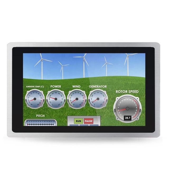 High Temperature 13.3inch IP65 Rugged Industrial Monitor Touch Screen with BNC VGA DVI