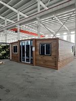 Maison conteneur extensible de 40 pieds en Chine, maison conteneur modulaire préfabriquée en acier de luxe de 40 pieds avec salle de bain et cuisine