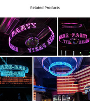 Enseigne lumineuse LED personnalisée Hongsen avec bandes LED pour une utilisation en extérieur et en intérieur, entreprises, restaurants, parcs