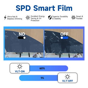 Película Inteligente SPD/EPC para Ventanas Eléctricas Azules Ajustables, Película Tintada Conmutable, Protección <span class=keywords><strong>de</strong></span> Privacidad Unidireccional - Product Image 4