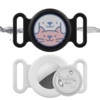 Eraysun pour AirTag collier pour animaux de compagnie housse de protection dessin animé Tracker protection étanche Anti perte support chat chien accessoires pour animaux de compagnie