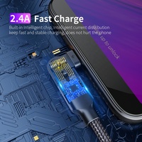Doonjiey Usine Haute Qualité Rotation à 180 Degrés 3A Charge Rapide Micro-USB Câble Tresse Blindage USB a MICRO Produit Stocké
