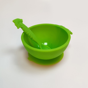 Tazón de succión de silicona personalizado de alta calidad y cuchara de entrenamiento suministros de alimentación para bebés recién nacidos - Product Image 5