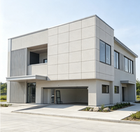 Panneau composite en aluminium ignifuge de qualité A2 avec finition marbrée PVDF de 4 mm pour revêtement mural extérieur de villa, appartement et hôtel, imperméable