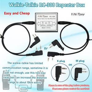 Yinitone RC-308 k/M cổng hai chiều đài phát thanh Repeater cho Motorola Baofeng UV5R BF888S kenwod tyt Vertex Walkie Talkie tiếp sức hộp - Product Image 3