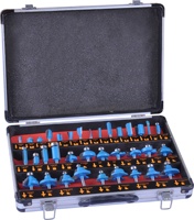 Jeu de 35 mèches de toupie à revêtement Offre Spéciale TGS, tige de 6mm pour la gravure sur bois, ensembles d'outils de fraise en carbure de tungstène