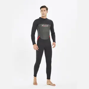 Custom Mannen Nat Pak Neopreen Custom Logo Wetsuits Full Body 3Mm Duikpak Surf Wetsuits