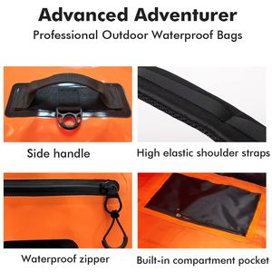 Sac de voyage multifonctionnel super imperméable et léger de 120 L, sac de sport robuste pour la navigation de plaisance, le kayak, la moto - Product Image 6