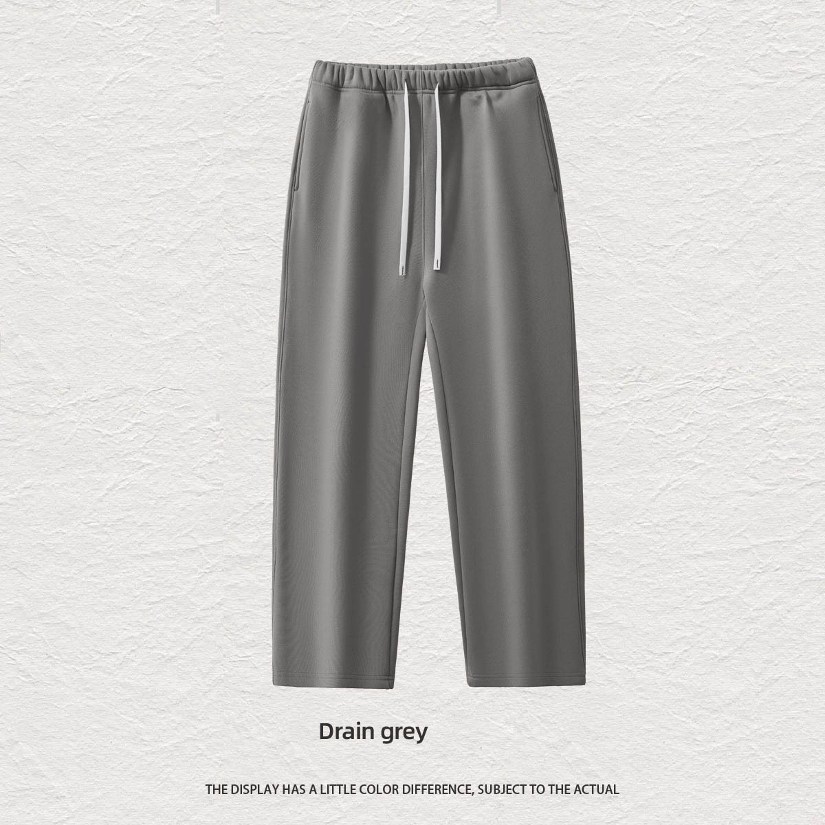 Pantalón recto gris oscuro