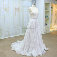 Robe de mariage en dentelle française, doublure en dentelle douce, gris violet, cœur, nouvelle collection