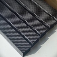 Pipa Serat Karbon Persegi Kustom untuk Lengan Drone Rangka UAV Pipa Komposit Struktural Ringan Hitam Anyaman Polos/Twill 2mm