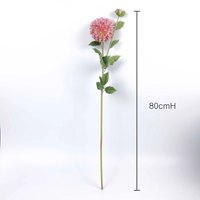 Fleur de dahlia artificielle au toucher réel, marguerite pour décorations de centre de table de réception de mariage