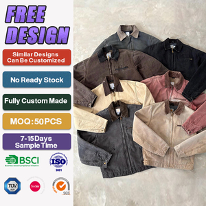 Custom Cut and Sew Manufacturer Workwear High Quality Canvas <strong>Jacket</strong> <strong>Worker</strong> Carpenter Chore <strong>Jacket</strong> One Stop Manufacturing - Product Image 1