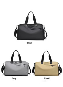 Sac fourre-tout en cuir PU de haute qualité avec fermeture éclair, grande capacité, pour voyage et sport, commande en gros RTS - Product Image 2