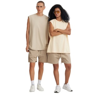 Débardeur sans manches épais 100 % coton personnalisé avec logo pour <span class=keywords><strong>homme</strong></span>, style hip-hop, mode sport décontracté, coupe ample, unisexe - Product Image 2
