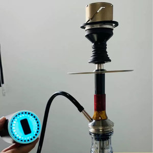 Electric <b>Hookah</b> Shisha Smoker Pump Portable RGB LED Light Air Starter with Laccquer Technics Made From Plastic - Product Image 3