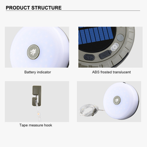Bande lumineuse solaire de camping durable, étanche, ambiance festive, lampe de camping solaire extérieure, rechargeable par Type-C, lumière de tente - Product Image 3