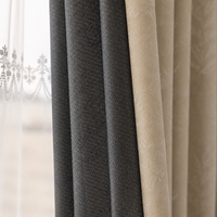 Rideaux de qualité commerciale, jacquard teint en fil à motif feuille, texture épaisse, occultants, pour usine, hôtel, fournisseur en gros sur mesure