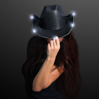 Chapeau de cowboy LED pour la danse, les anniversaires, les mariages, les festivals et Noël