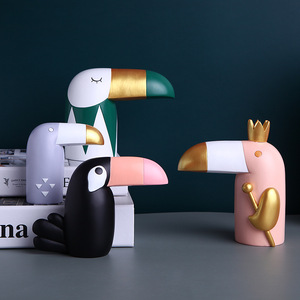Toucan Living Room <b>Ornament</b> Multi Piece Synthetic Resins Minimalist Decor For Home Gift - Product Image 2