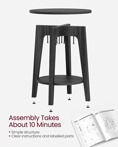 <span class=keywords><strong>VASAGLE</strong></span> Petite <span class=keywords><strong>table</strong></span> <span class=keywords><strong>ronde</strong></span> pour salon <span class=keywords><strong>Table</strong></span> de chevet pour petites pièces <span class=keywords><strong>Table</strong></span> d'appoint - Product Image 6