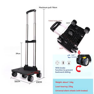 JX Venta al por mayor Carro telescópico plegable con mochila Mochila Asa de equipaje Bolsa de viaje y de compras - Product Image 6