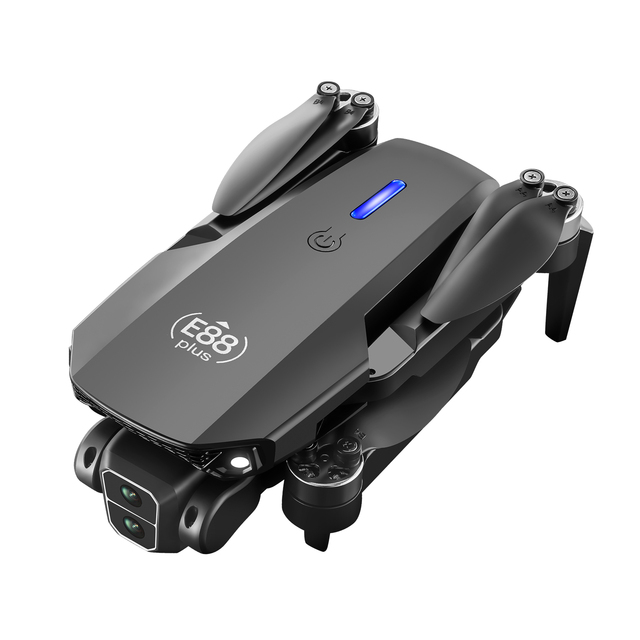 E88 Plus Drone 2026 New Model With Wifi FPV Safe Camera RC Quadcopter Fight Time Follow Me Mini Kids Toy Headless Mode Gift