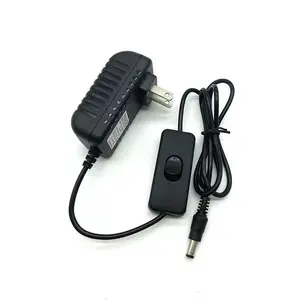 Profesional AC 100-240 V ke DC 12 V 1000ma 0.5a 1A 2A 3A Power Supply Adapter dengan on off Beralih modus untuk Cahaya LED Strip