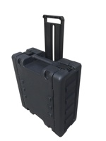 Tricases RJ4U Boîtier de rack simple 19 pouces 4u en plastique rigide antichoc en matériaux pp pour boîtier de rack de vol