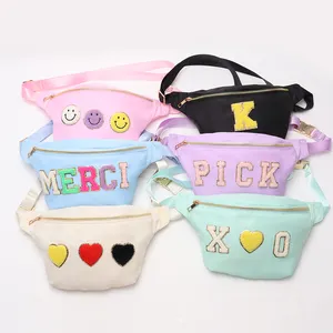 Keymay Wholesale Custom Large Fanny Pack Crossbody Bags For Women Travel Waist Purses Bum Bag Sports Running Gym Nylon Belt Bag